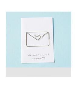 1pc dessin animé Animal trombone forme métal argent signet Message dossier Graduation bureau apprentissage papeterie