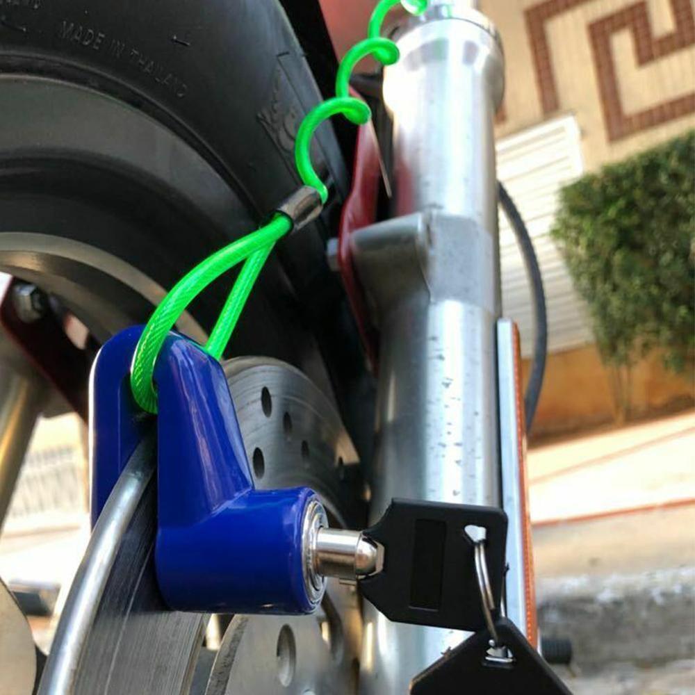 120cm Motorcycle Bike Alarm Disc Lock Reminder Antitheft Spring Security Lock Cable Cable Disc Spring Reminder Motorbike Ca U7Y5