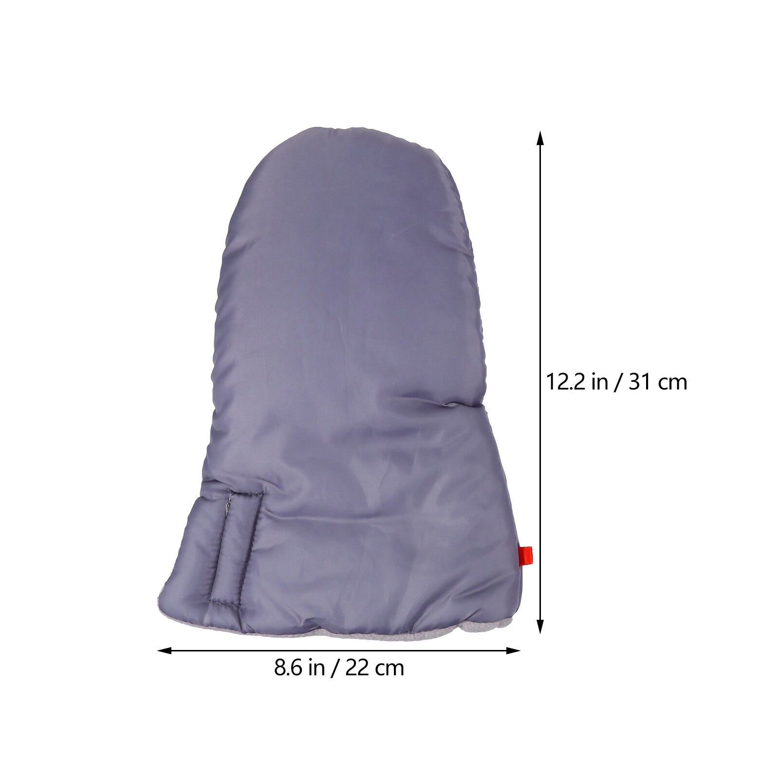 1 Pair Outdoor Warm Gloves Windproof Golf Cart Gloves Thickened Pushchair Hand Warmers (Grey)