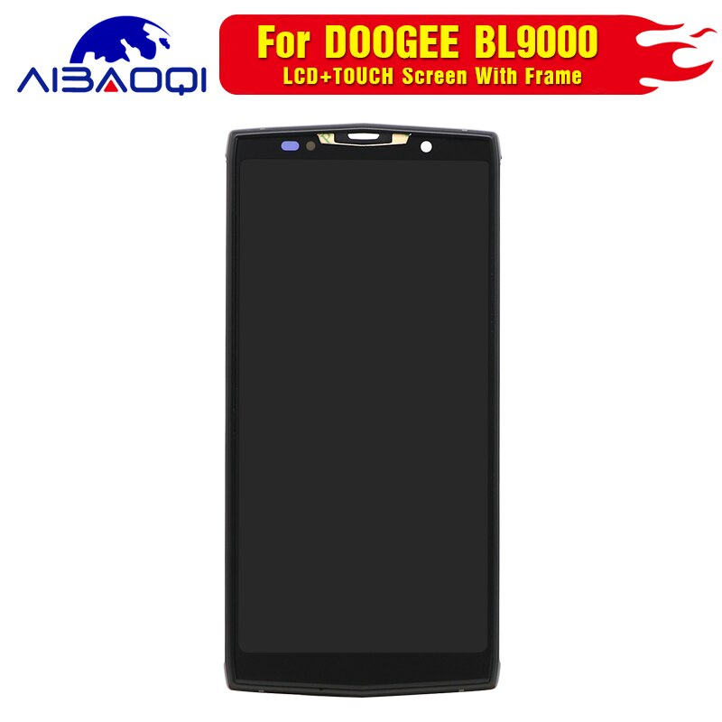 Original Touch Screen LCD Display For Doogee BL9000 Digitizer Assembly With Frame Replacement Parts+Disassemble Tool