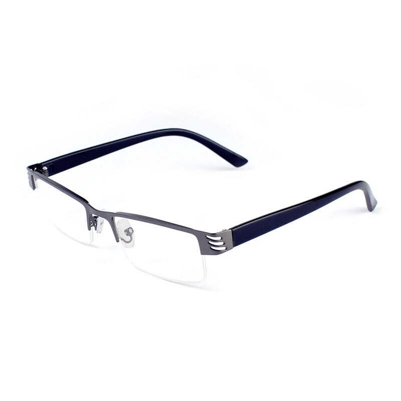 Vanlook Reading Glasses Frames Men Metal Half Rim Eyeglasses Frame Anti Blue Ray UV For Computer Optical Spectacle 0 +100 +2.50