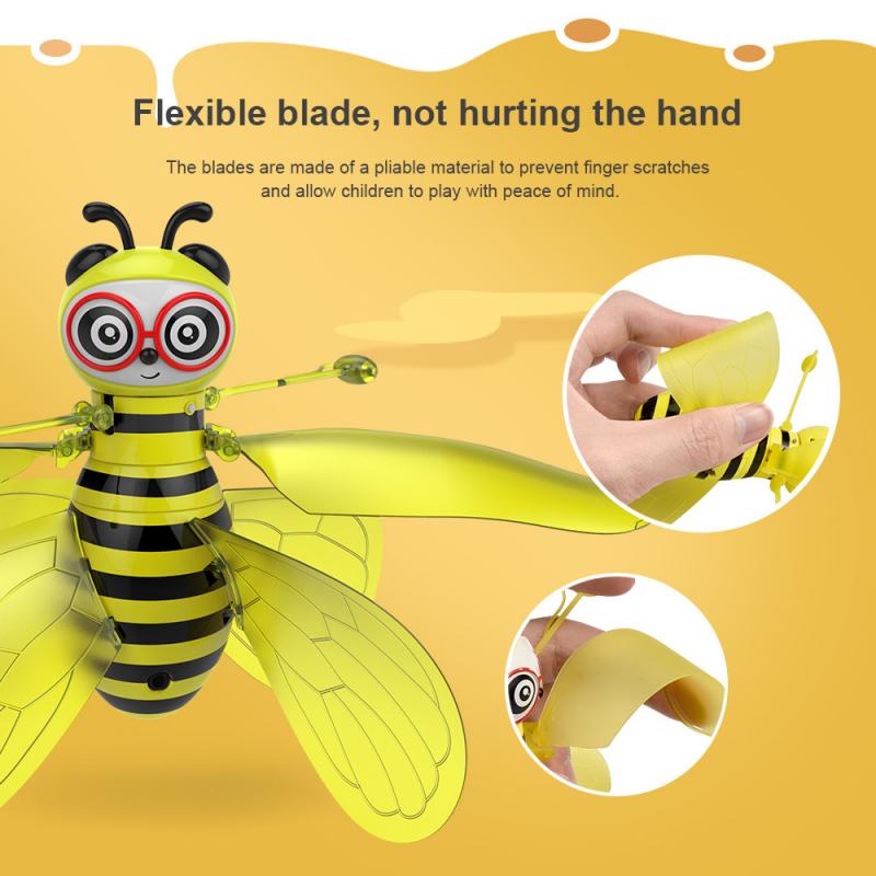 Chaude USB RC volant Mini abeille télécommande jouets électronique infrarouge Induction geste détection balle volante abeille avions jouets