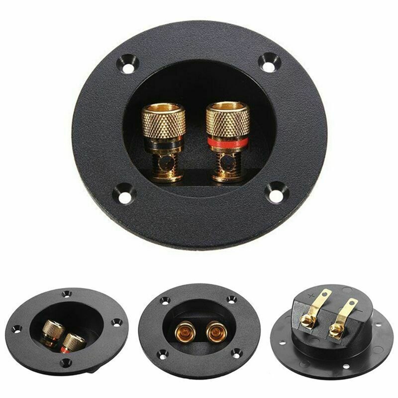 FFG voiture stéréo haut-parleur bornier rond Double liaison poste vis connecteur Subwoofer Plug offre spéciale: 2 pcs