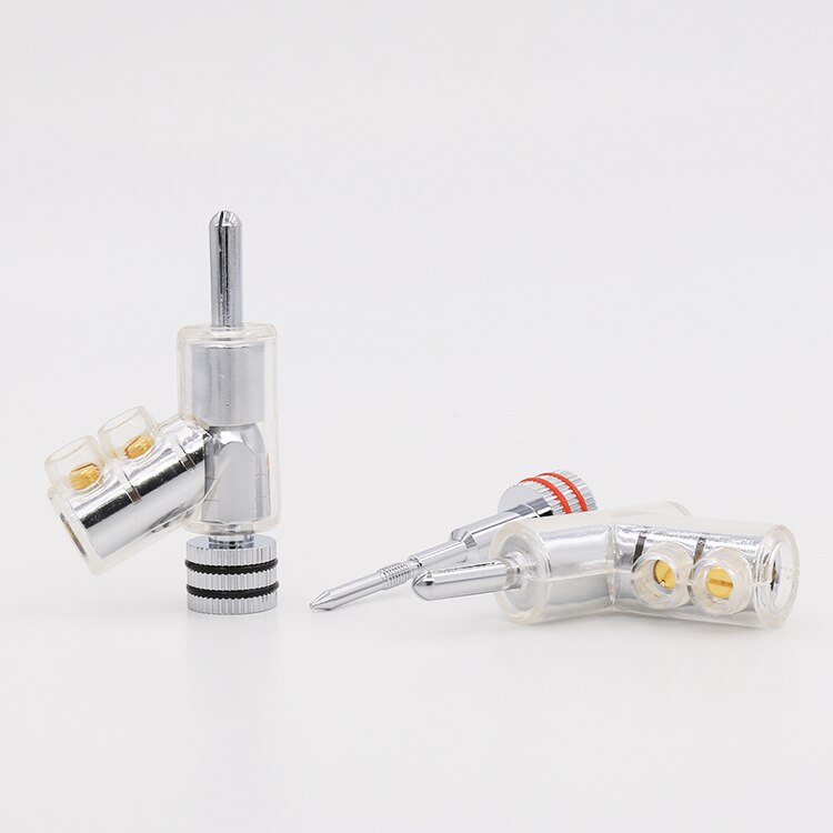 Speaker Cable Connector - Rhodium Plated Banana Plug - High-End Performance for Audio Cables