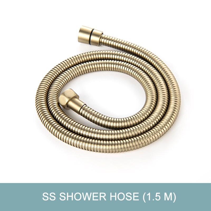 Goud Messing Bidet Kraan Shattaf Badkamer Wc Hygiënische Douche Schoon Moslim Vervanging Handheld Spuit Pvc Lente/Ss Slang: SUS Hose