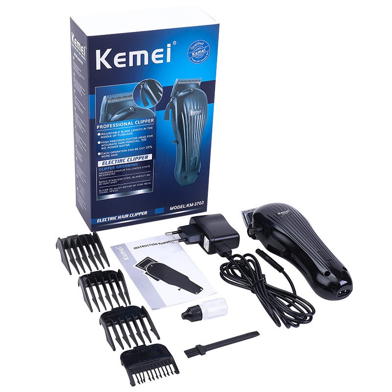 KEMEI Kemei tondeuse oplaadbare retro switch olie hoofd elektrische clipper lithium batterij blijvende batterij KM-3703
