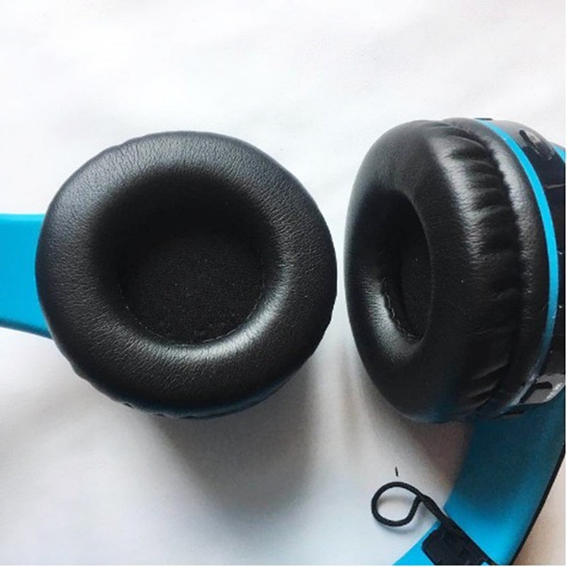 2 stuks PU-leer vervanging, ronde oorkussens hoofdtelefoon oorkussen oorhoezen voor headset 50 55 60 65 70 75 80 85 90 110 mm oorkussen