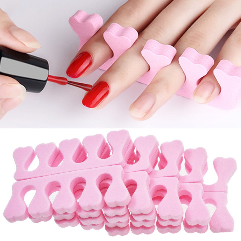 2pcs Soft Foam Sponge Toe Separator Finger Separator Nail Art Tools Feet Care Manicure Pedicure TR20
