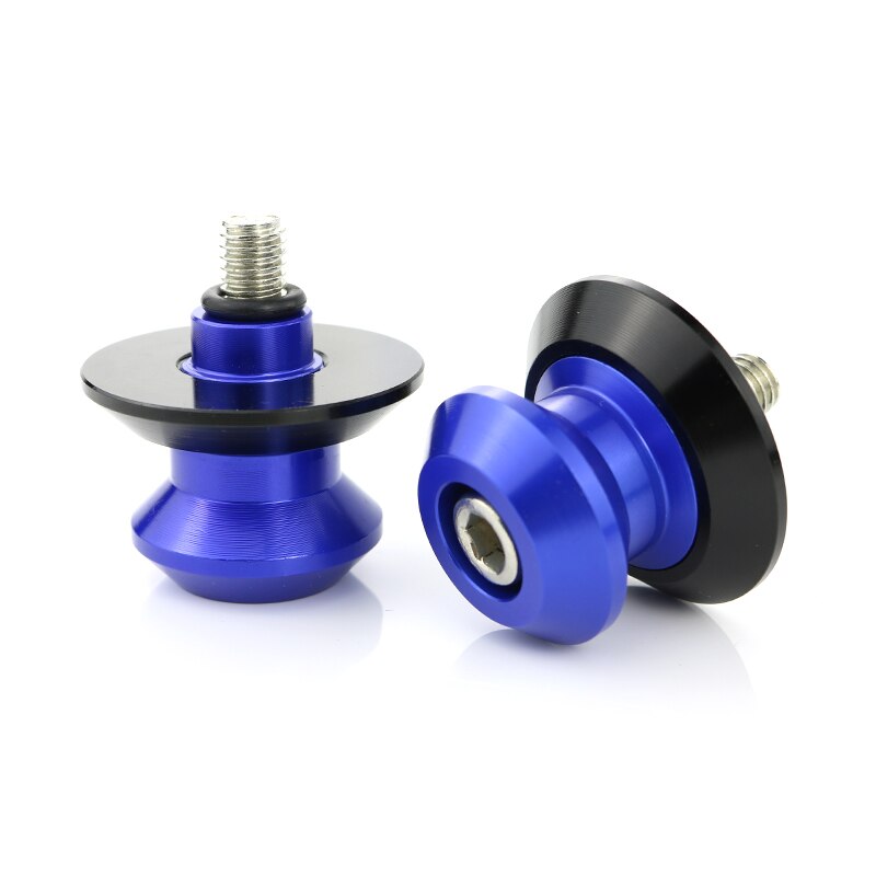 Voor Yamaha YZF-R1 R6 MT01 MT-01 MT03 MT-03 MT-125 MT-25 Motorfiets Aluminium Swingarm Stand Spoelen Spoelen Slider: blue