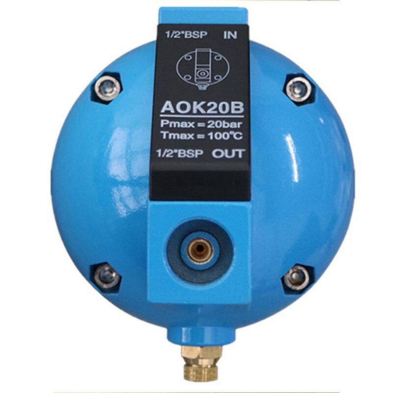 Aok 20b automatisk afløbsfilter luftkompressor automatisk afløbsventil kugledrænningsventil