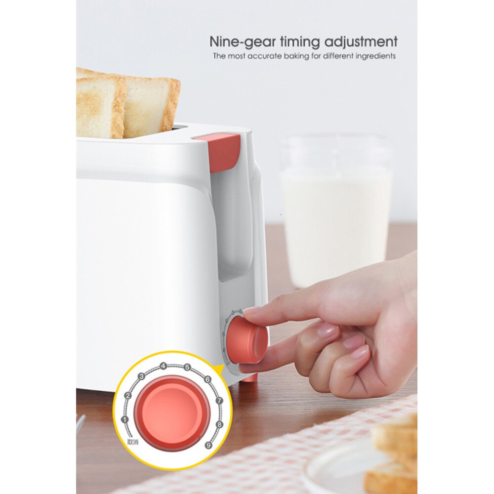 Original deerma automatisk elektrisk brødbagemaskine brødrister husholdnings morgenmadsmaskine 9 gear justerbar nem at bruge