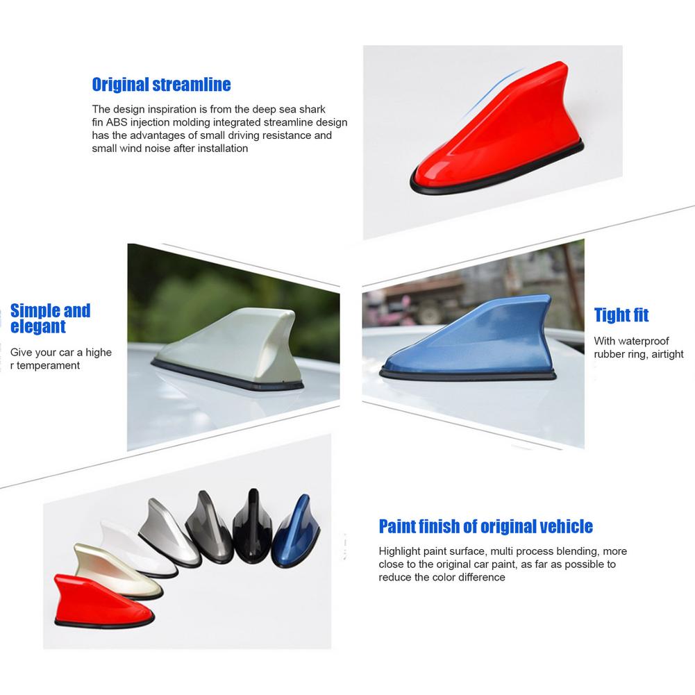 Shark Fin Signal Antenna Radio Signal Line Universal Car Radio Shark Fin Antenna FM Signal Antenna Accessories