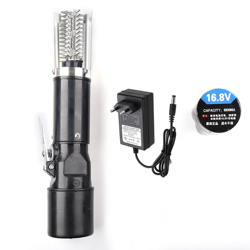 Raspador eléctrico de 120W y 220V para pesca, escalador de pesca, limpiador fácil de quitar peces, herramienta para mariscos, 4 estilos: style 4