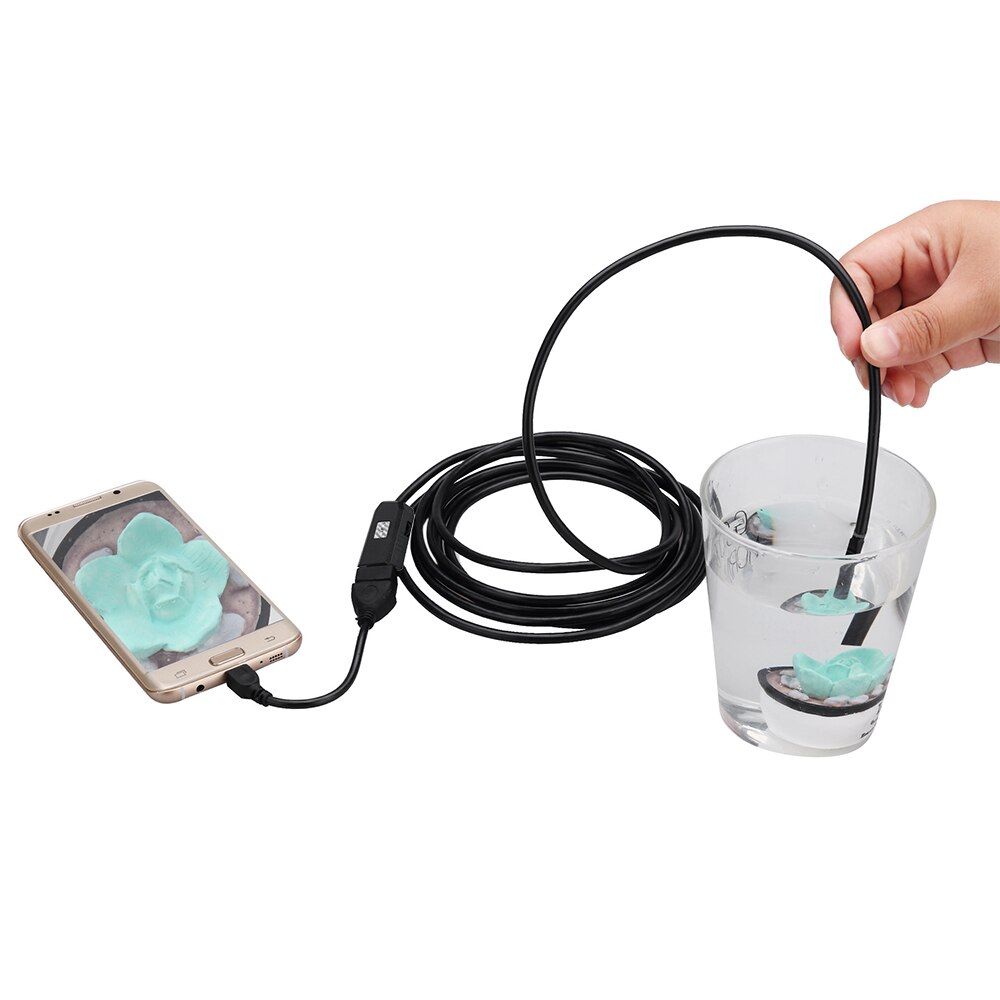 OWSOO 5.5mm 6 LEDs USB Endoscoop 3 M Kabel Android Mini Riool Camera Borescope voor OTG USB Wire Slang tube Camera Auto Inspectie