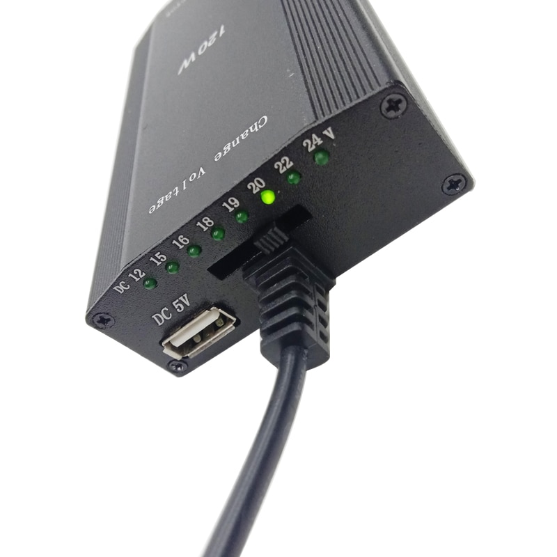 EU Plug 120W AC to DC 12V 15V 16V 18V 19V 20V 22V 24V Car Charger Universal AC Adapter Power Supply For Laptop Notebook