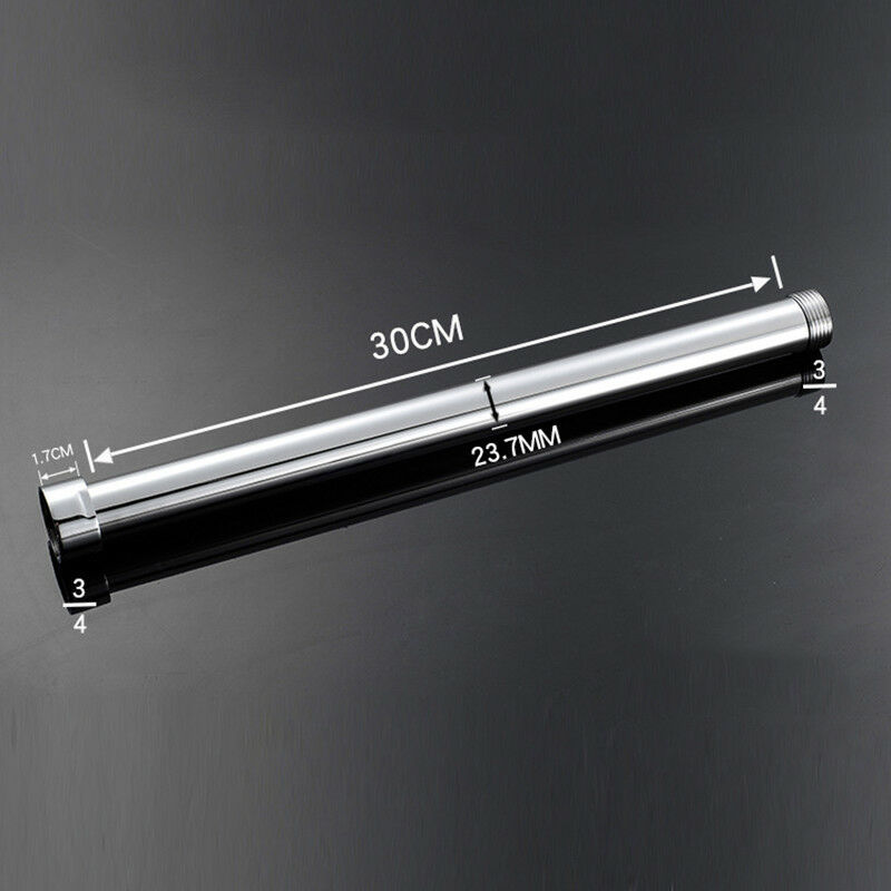 Grifo de ducha redondo de cromo pulido G3/4 &quot;para baño, barra de tubo de extensión, accesorios de baño Kba705