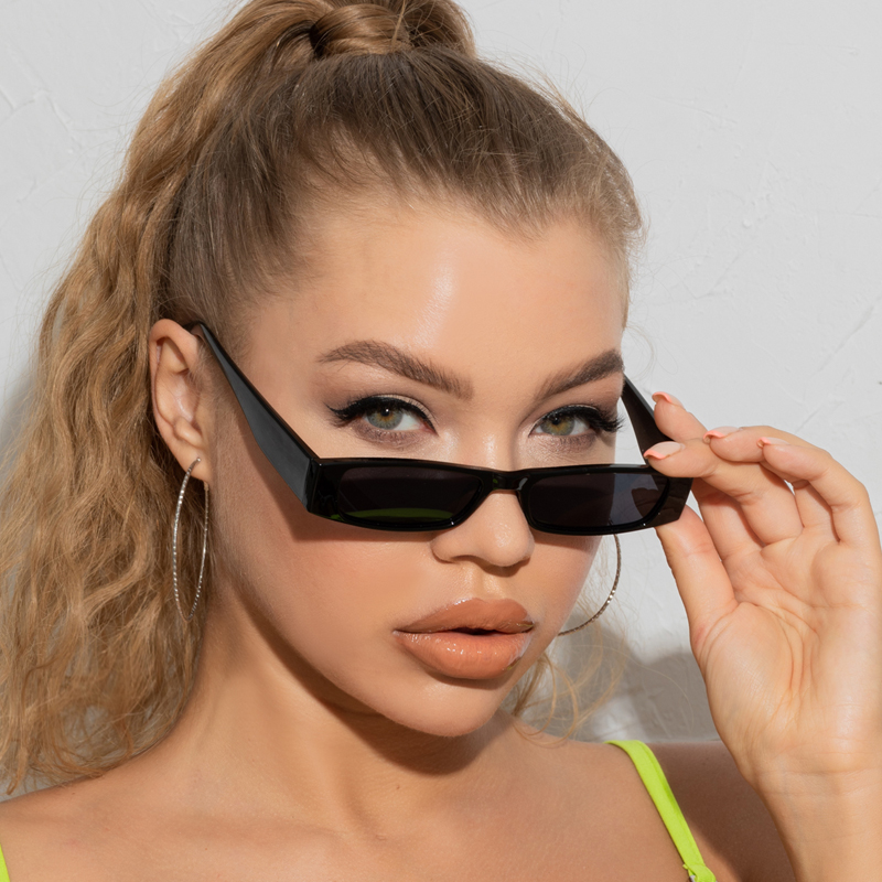 Small Rectangle Sunglasses Women Brand Black Sun Glasses For Female Trend Glasees Ladies UV400