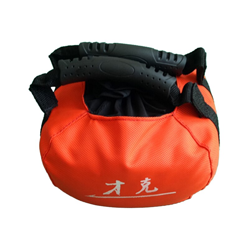 Justerbar kettlebell sandpose bærbar heavy duty træning sandpose vægtløftning håndvægt til hjemmet gym fitness kropsbygning: Orange