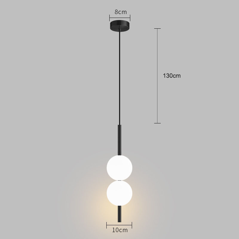 Nachttisch-Pendelleuchten für Schlafzimmer, nordische Pendelleuchte für TV-Hintergrund, Kücheninsel, Restaurant, Esszimmer, LED-Beleuchtung: Kaltes Weiß / green