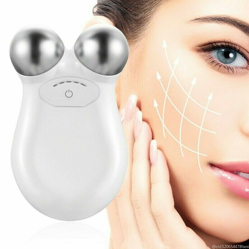 Microcurrent Face Lift Machine Skin Tightening Rejuvenation Spa V Shaped Lifting Electric Facial Roller Anti Wrinkle Massager