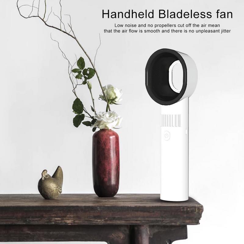 Handheld Bladeless Fan Mute Portable Safe Rechargeable USB Fan #4O