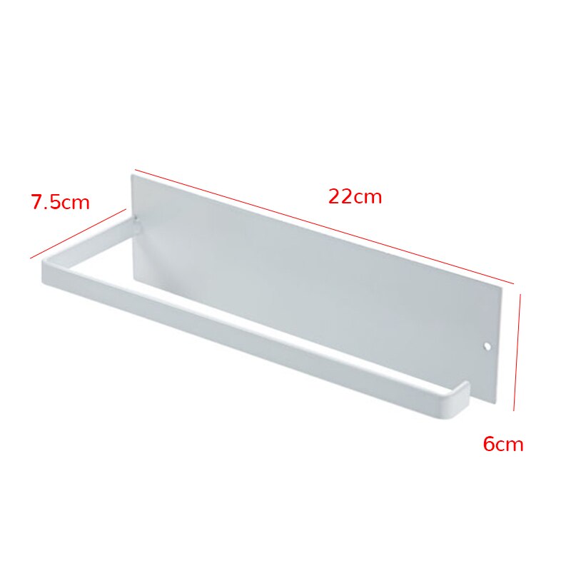 Küche Papier Rollen Halfter Handtuch Aufhänger Gestell Bar Schrank Lappen Hängen Halfter Schlecht Veranstalter Regal Wc Papier Halfter: Weiß