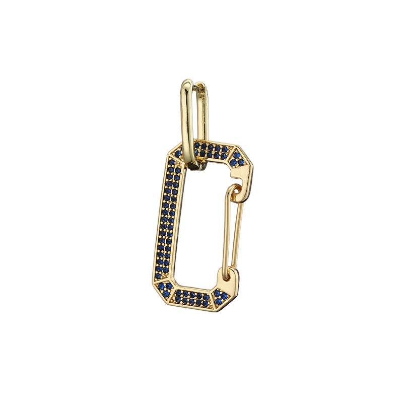 Hecheng, 1pc, colorido cz buraco gota brinco, atacado, para mulher, acessórios de jóias geométricas: 8