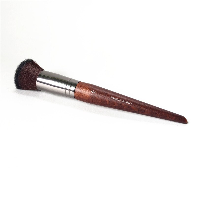 Buffer blush kwast 154 -  platte punt blush poeder foundation kwast - beauty make-up kwasten blender