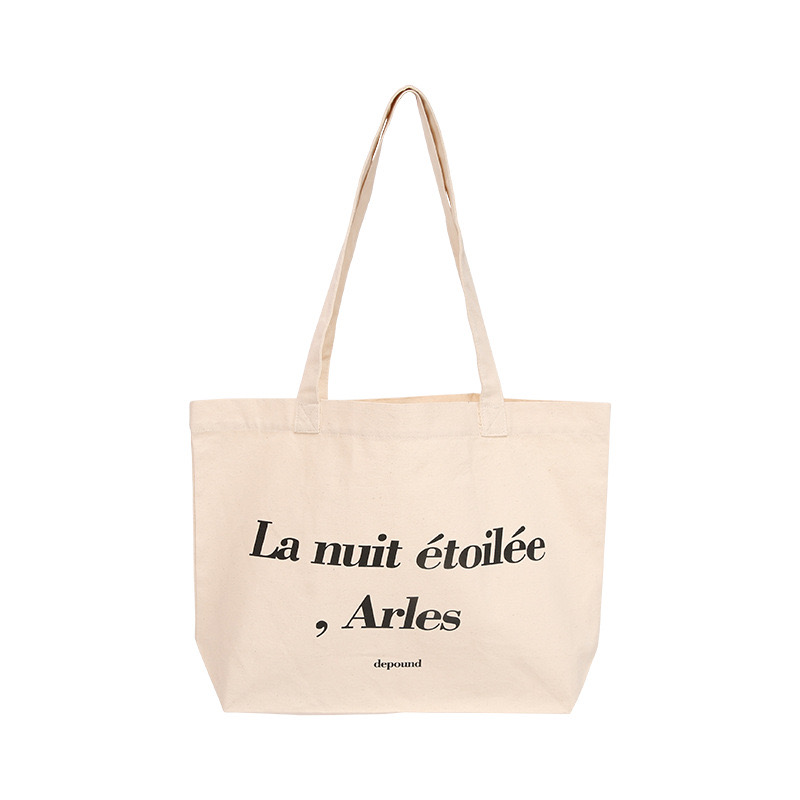 1 Pc borsa a tracolla con stampa di lettere da donna borsa a tracolla femminile in stile coreano tela Casual piccola borsa Shopping riutilizzabile per studenti