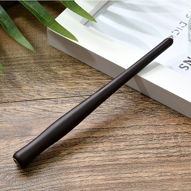 Neue Gerade tauchen Stift Halfter Englisch SchräGen Kalligraphie Kupfer gotisch Feder Skript Halfter Antike Holz Brunnen tauchen Stift: Modell drei