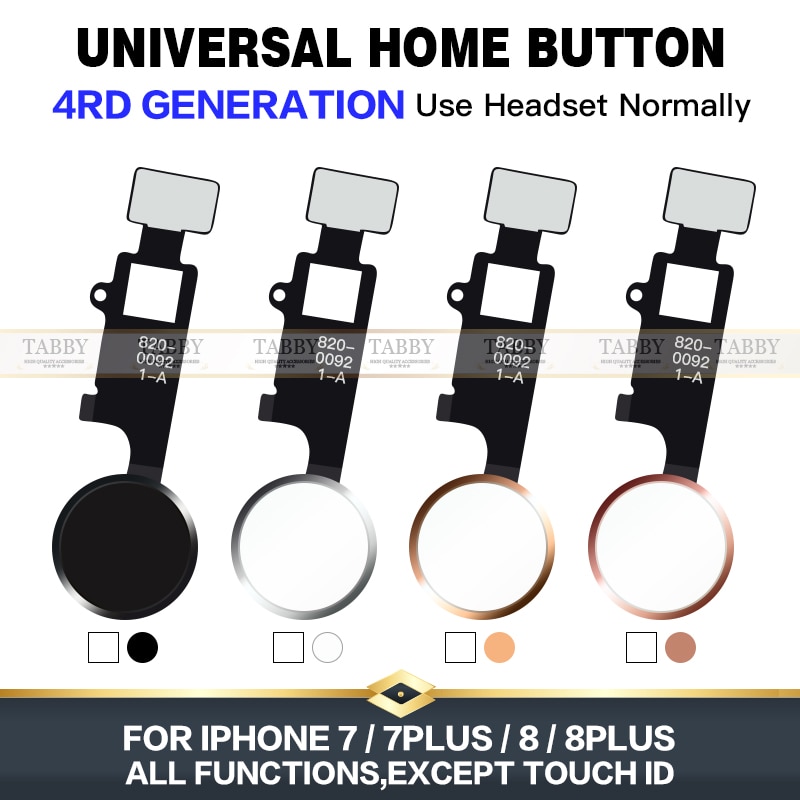 Universele home-knop flex voor iphone 7 8 plus, oplossing voor de home-functie van de 4rde generatie, veranderende usb-oplaadpoort