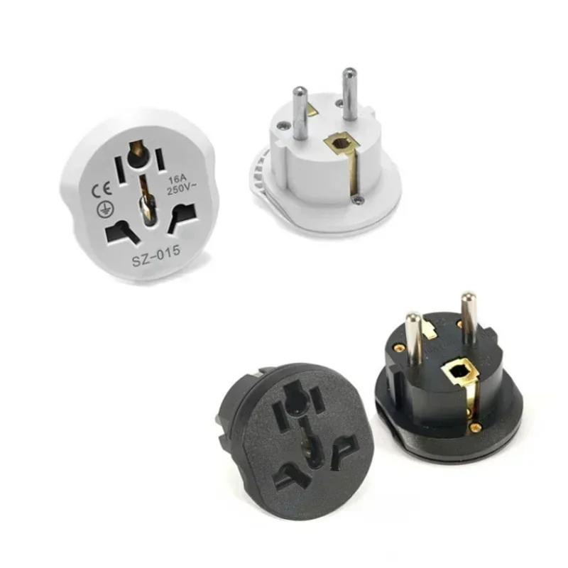 EU-stekkeradapter VS naar EU-stekkeradapter 16A 250V Universele reisadapter EU-aansluiting AU UK US CN naar EU Korea Kr Wall 2 ronde aansluiting