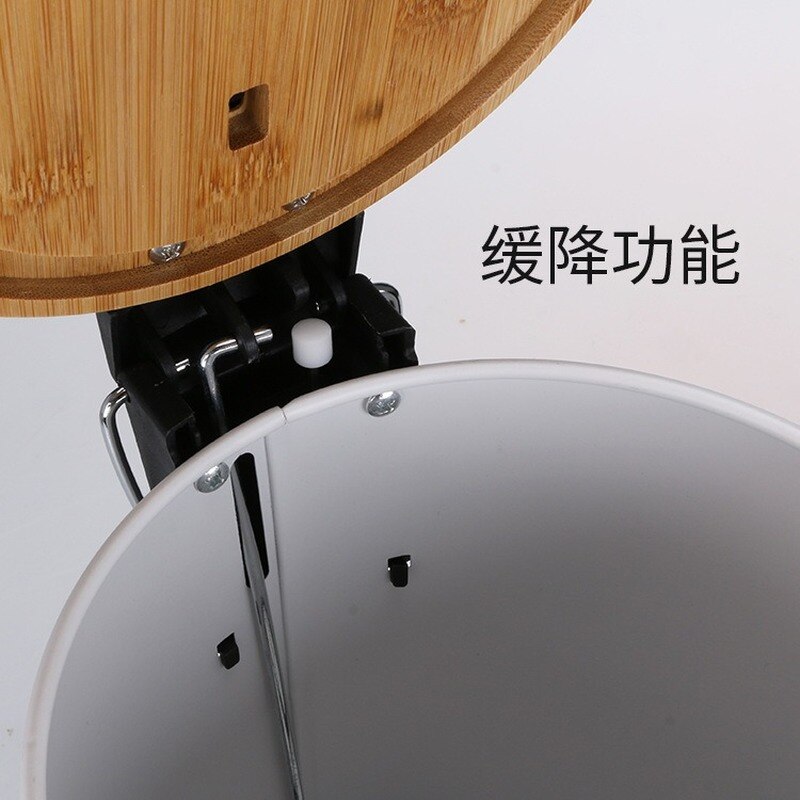 3L Round Stainless Steel Step Trash Can Wastebasket Garbage Container Trash Bin For Kitchen Bathroom Bedroom