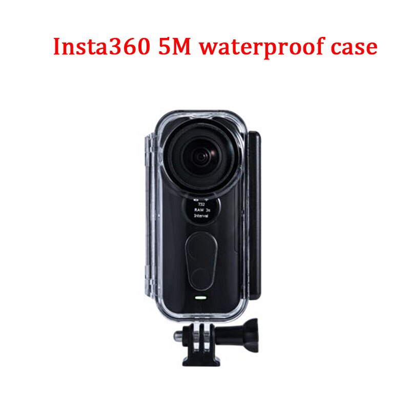 Accessories for Insta360 One X X2 Panoramic Camera Screw Adapter Bike Mount Holder Clip Selfie Stick Strap Case: Waterproof Case