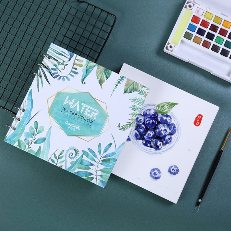 Papel de acuarela 300g/m2, 20 hojas pintadas a Color agua, libro de pintura, suministros de arte escolar C26