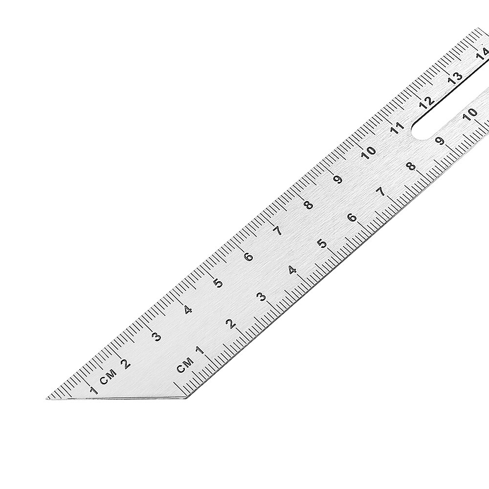 0-22/0-27cm règle d'angle de glissement T biseau bois dur poignée 360 degrés rotatif ingénieur règle en acier de haute précision pour le travail du bois