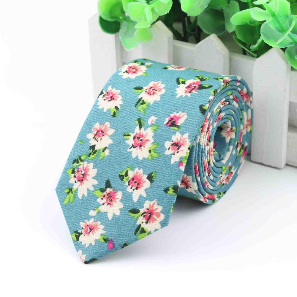 Bomull rose herre fargerike slips slips slips smal krysantemum slim mager cravate smale tykke slips 6cm: 16