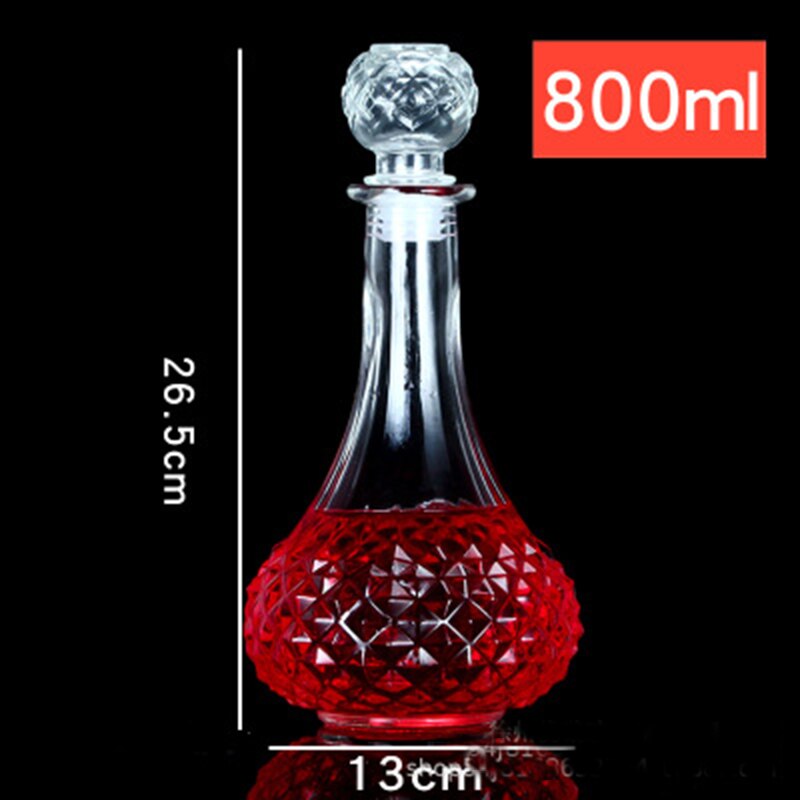 1 Pcs small size classical whiskey wine glass bottle clear wine Decanter GLA-140: 01