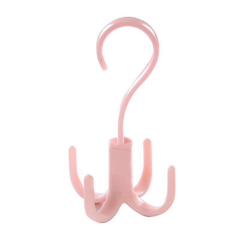 Pants Hanger Space Saving Multi Layer Storage Closet Rack Hanger Belt Scarf Trousers Tie Hangers Holders Non-slip Magic Hanger: B-Pink