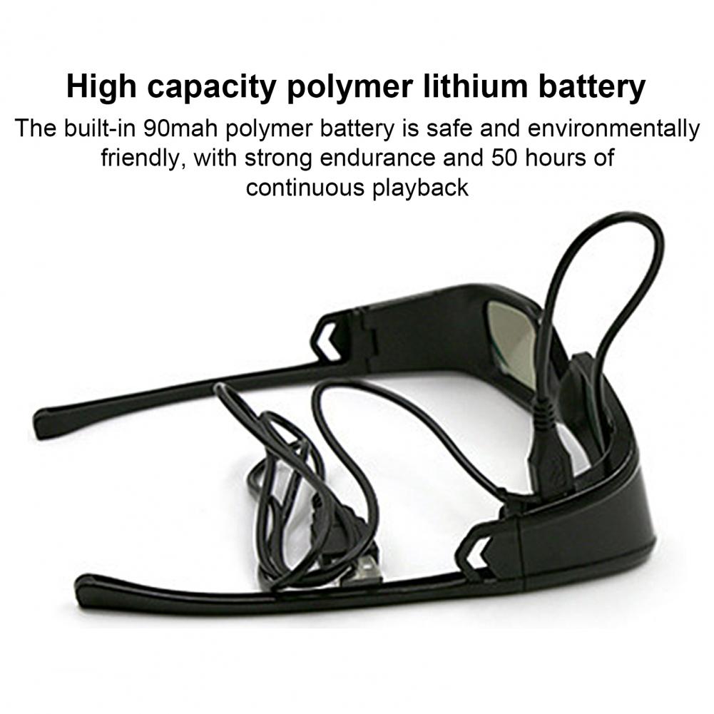 GetD-gafas 3D con obturador activo, lentes con imagen transparente negra, para proyectores DLP LINK 3D para XGIMI/Nut/Xiaomi General