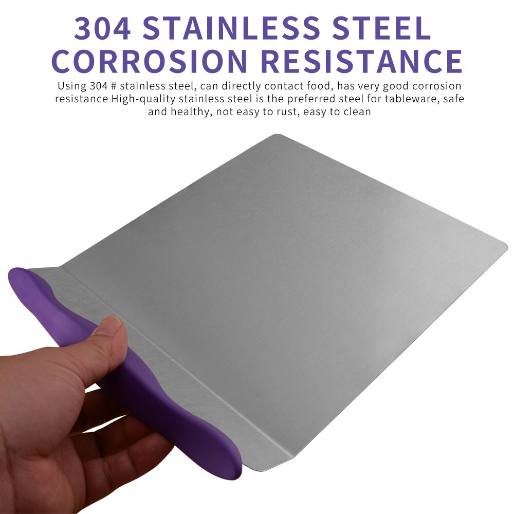 Stainless Steel Cake Tray Moving Plate Transfer Bread Pizza Blade Shovel Bakeware Pastry Scraper Baking Tools Pizza Transfer