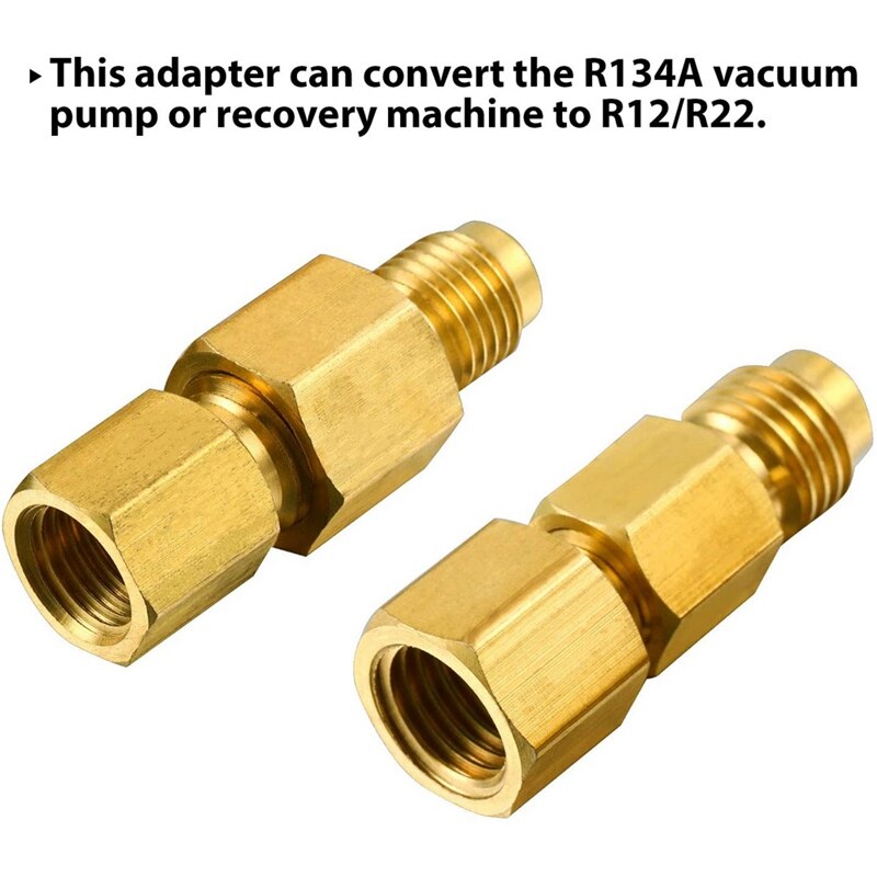 Brass Refrigeration Box Adapter Is Suitable for R12 Assembly Adapter 1/2 ACME Air Conditioner Connector Nut