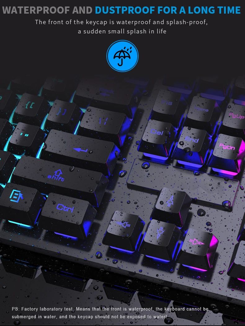 Klawiatura do gier RGB 104 klawisze Klawiatura mechaniczna Klawiatura przewodowa USB Kolorowe podświetlane nakładki na klawisze do komputera Laptop PC Gamer