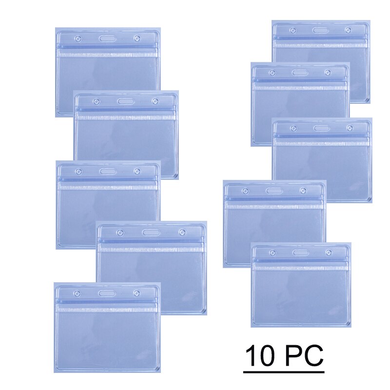 Bycobecy 4 * 3 Vaccine Waterproof Card Cover Transparent Plastic Square Neutral Certificate Protective Cover: 10 PC