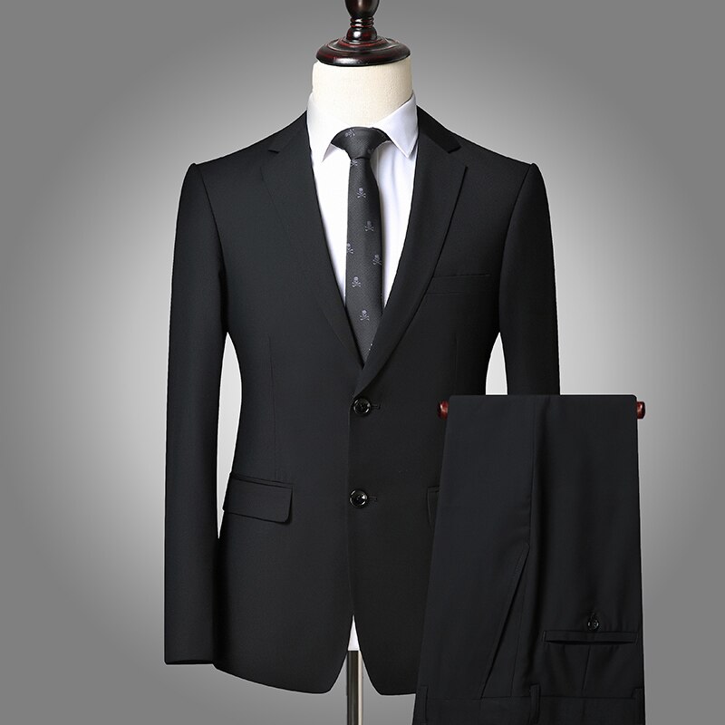 Suit Classic 2 Men's Casual Wedding Suits Men (blazer Pants) Suit 2 Piece Set Formal Man Suit Overalls Spring