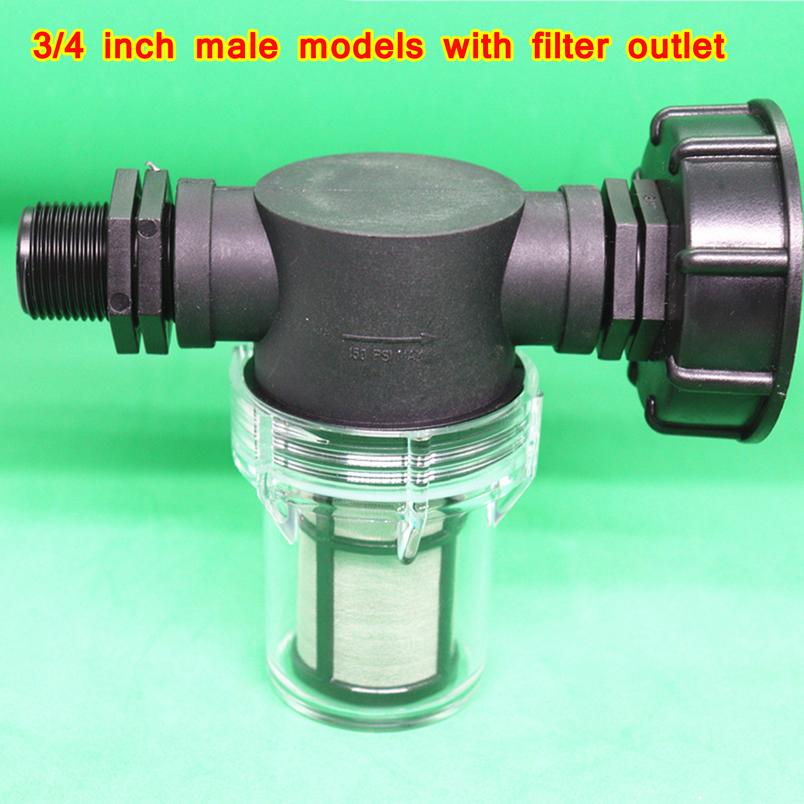 Universal IBC Ton Barrel Joint Ton Barrel Fittings Garden Pipe Joint Elbow Ton Barrel PE Pipe Joint With Filter 5 Sizes: C