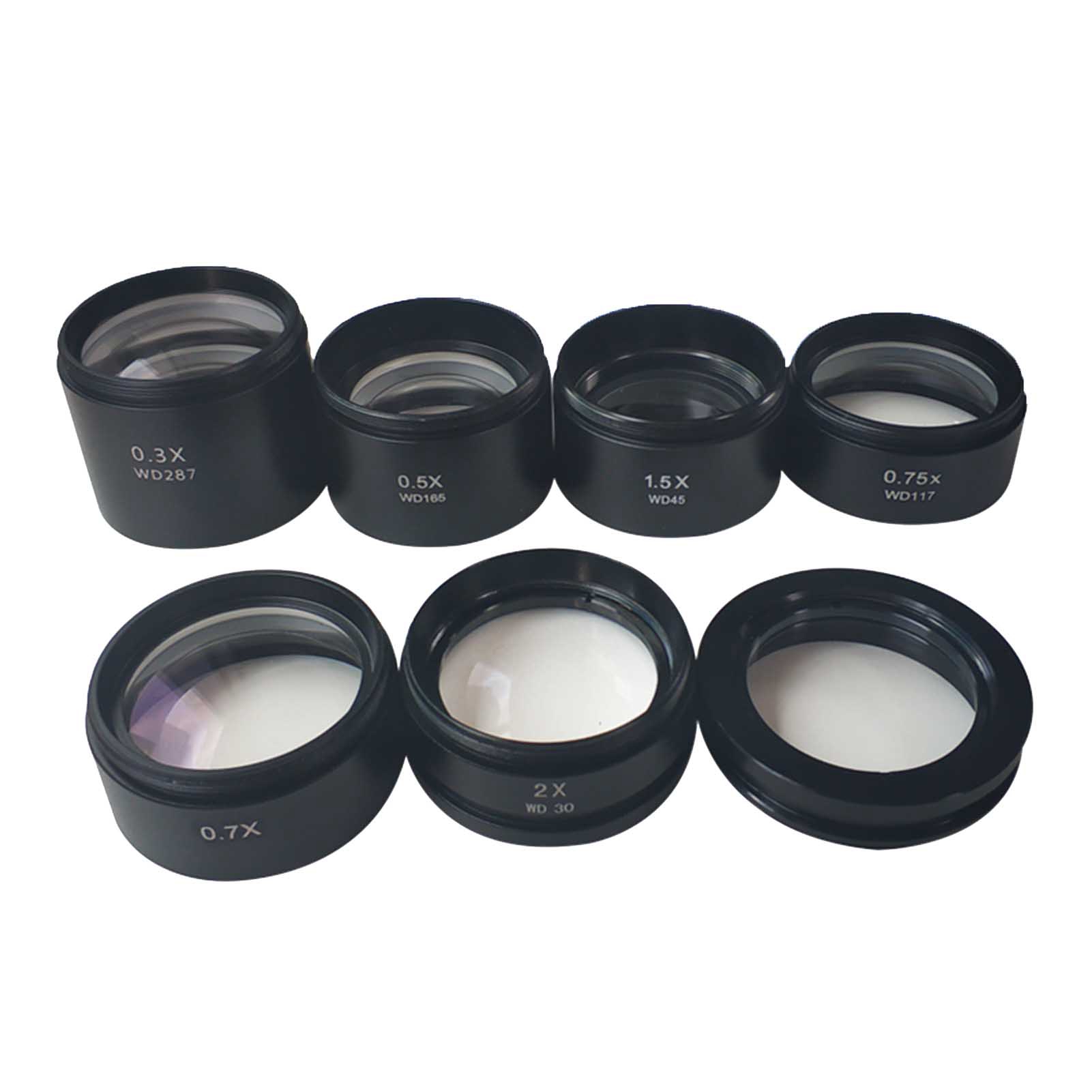 Stereo Microscope 0.3X 0.5X 0.75X 1.5X 2X Auxiliary Objective Barlow Lens 48mm
