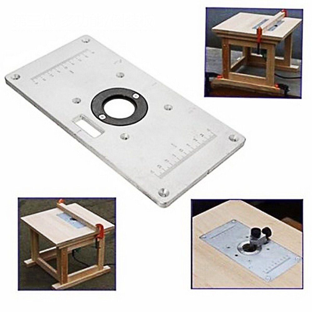 Router Inlegplaat 700C Aluminium Freesmachine Insert Plaat W/ 4 Ring... – Grandado