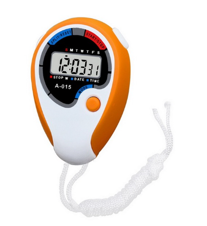 Chronomètre pour jeux d'athlétisme, multifonctionnel, étanche, électronique numérique, chronomètre, chronomètre, minuterie pour le sport: Rouge