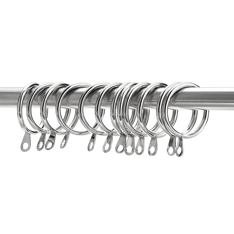 12 Stuks Gordijn Ring Metalen Opknoping Ring Gordijn Clips Gereedschappen Gordijn Haken Home Decor Gordijn Decoratieve Messing/Sliver/zwart